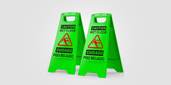 green wet Floor