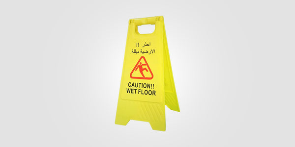 yellow wet Floor