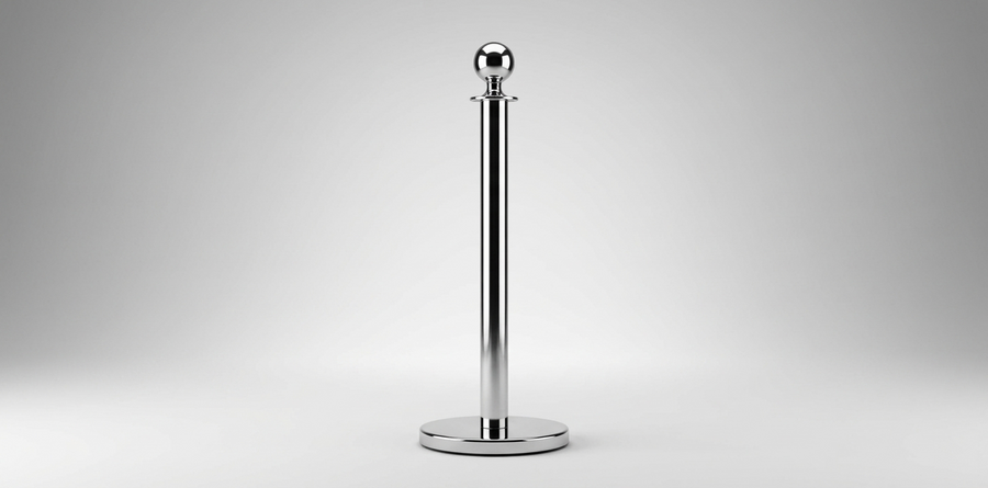 Stanchion Post Silver