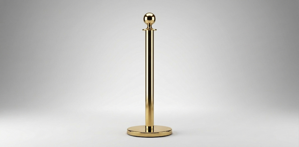 Stanchion post Gold