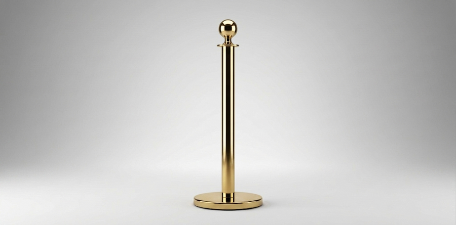 Stanchion post Gold